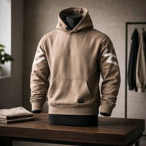 South Pole Tan Hoodie with White Accents ( ESTABHISH ) on back